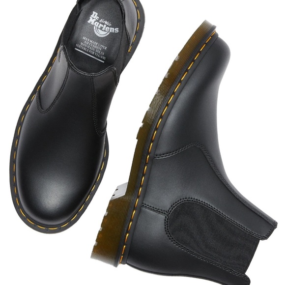 Dr. Martens Black Vegan Leather Chelsea Boots - Picture 2 of 2